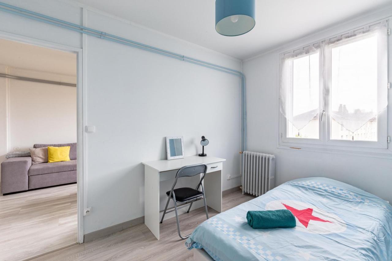 Appart T3 Bien Situe A Bourges + Wifi Eksteriør bilde